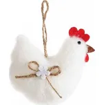 Dekorace-Slepice bílá závěsná