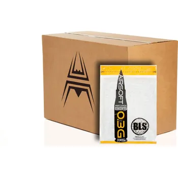 Airsoftová kulička 20x kuličky BLS Precision 0,30g, 3300 BBs - Bílé (krabice)