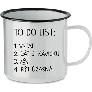 TO DO LIST: BÝT ÚŽASNÁ - bílý plecháček 350 ml