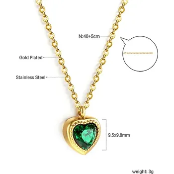 Náhrdelník Náhrdelník s barevným krystalem - 59JG