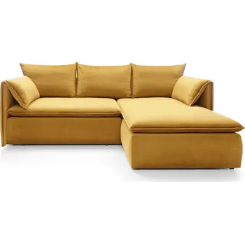 Sedací souprava ArtPS Rohová sedací souprava GOLD | žlutá Riviera 41 Provedení: pravé