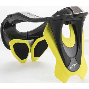 Motocyklový chránič krku Chránič krční páteře BNS TECH-2, ALPINESTARS (černá/žlutá fluo) 2026 L/XL