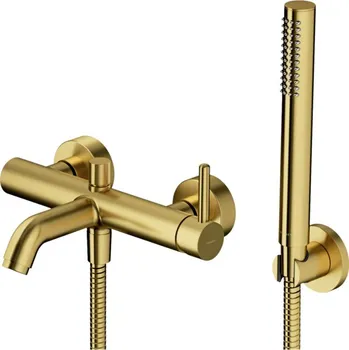 Vodovodní baterie Omnires Y vanová baterie se sprchovým setem, kartáčovaná mosaz Y1231BSB