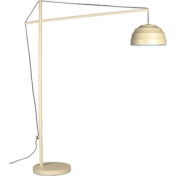 Stojací lampa Béžová kovová stojací lampa DUTCHBONE LIWA 180 cm