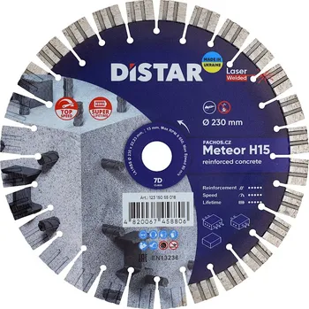 Řezný kotouč DiStar Meteor H15 - řezný kotouč na beton a železobeton, 230mm