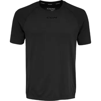 Pánské tričko Triko CCM Premium Training Tee SR, černá, Senior, L CCM