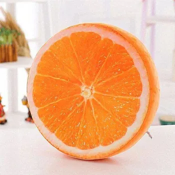 Dekorativní polštářek Dekorační polštář | 3D podsedák, styl ovoce, různé druhy - 6,33 x 33 cm