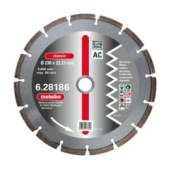 Řezný kotouč Diamantový řezný kotouč METABO průměr 150x22,23 mm