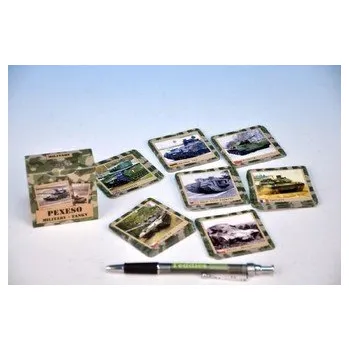 Karetní hra Pexeso retro Military Tanky