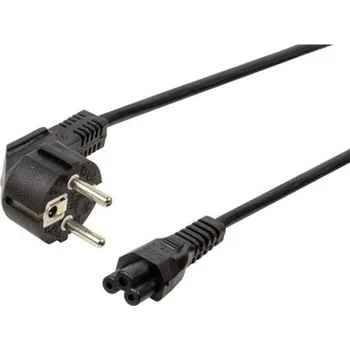 Napájecí kabel Kabel síťový napájecí 230V, 3-pin, 1.8m, černý, koncovka C5