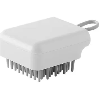 Masážní přístroj Masážní kartáček na tělo + hřeben pro zdravé vlasy 2v1 - Bílý typ D