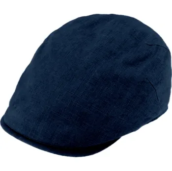 Čepice Fiebig - Headwear since 1903 Pánská lněná letní bekovka - Fiebig since 1903 - modra (UV filtr 50, ochranný faktor) Velikost: 56 cm