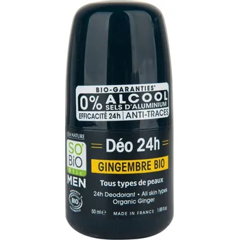 Deodorant přírodní 24h MEN zázvor BIO SO’BiO étic 50 ml