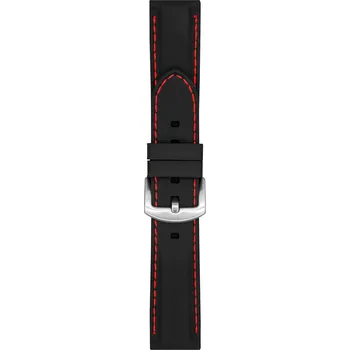 Řemínek na hodinky Silikonový řemínek na hodinky 20 mm černý