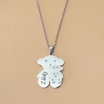 Přívěsek Přívěsek s řetízkem z chirurgické oceli Teddy Baby