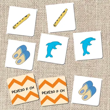 Pexeso Oskola Pexeso - výslovnost hlásek F CH