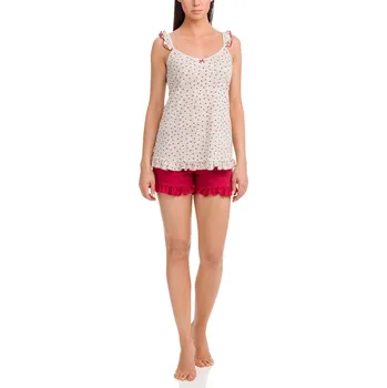 Dámské pyžamo Dámské pyžamo s potiskem srdíček Vamp 12095 Velikost: L