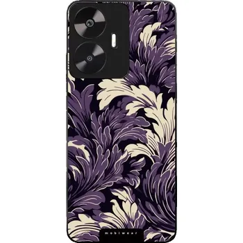 Pouzdro na mobilní telefon Lesklý kryt Mobiwear Glossy - Realme C55 - GA46G Fialové rostliny (Prémiové lesklé pouzdro, obal, kryt Mobiwear Glossy na mobil Realme C55 - GA46G Fialové rostliny, materiál Plast + TPU silikon - krytí po všech stranách, neošoupatelný potisk, tenké)