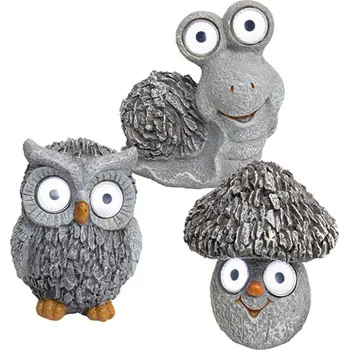 Venkovní osvětlení SOMOGYI Světla solární, sova, šnek, hřib