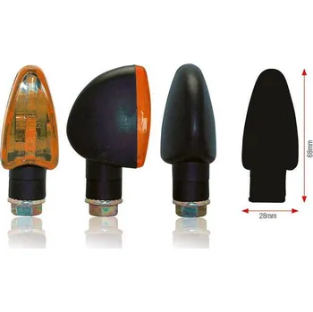 Auto-moto Moto blinkry Triangle černé - VÝPRODEJ