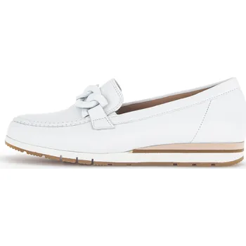 Dámské mokasíny GABOR Dámské bílé kožené mokasíny 42.415.50-245 Velikost 41