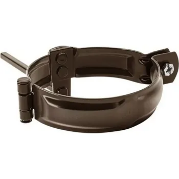 okap Objímka 100 mm s hrotem 200 mm, pozink RAL 8028 testa di moro KJG