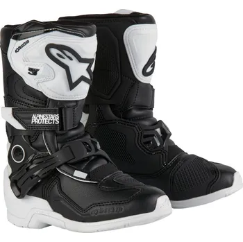 Moto obuv Boty TECH 3S KIDS, ALPINESTARS, dětské (bílá/černá) 2026 30,5