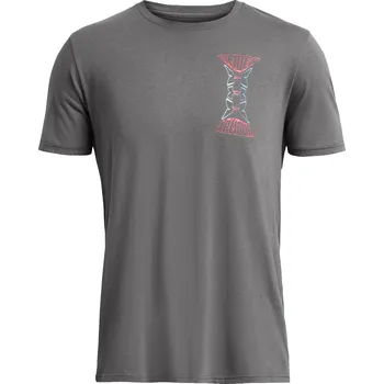 Pánské tričko Pánské triko Under Armour Dusk to Dawn Skul SS Velikost: L / Barva: šedá