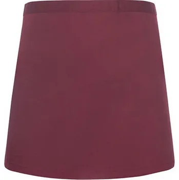 Kuchyňská zástěra Karlowsky Základní krátká číšnická zástěra v mnoha odstínech Barva: vínová (ca. Pantone 209C), Velikost: 70 x 55 cm KY047