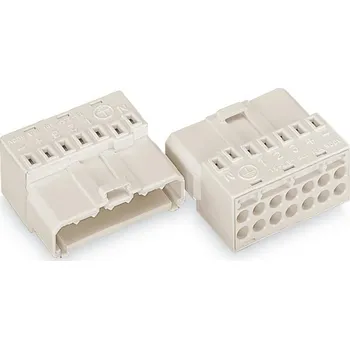 Elektronická součástka spojovací konektor Tuhost (příčný řez): 1.5-2.5 mm² Pólů: 7 WAGO WAGO GmbH & Co. KG 50 ks bílá