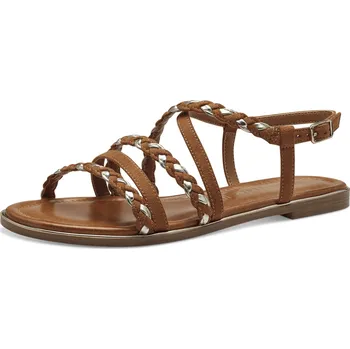 Dámské sandále DÁMSKÉ SANDÁLY TAMARIS 1-28101-42 305 HNĚDÁ Barva: HNĚDÁ, Velikost: 39