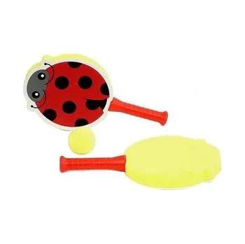 Hra na zahradu Rakietki piankowe z piłką biedronka