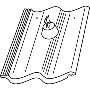 Střešní krytina Bramac Moravská taška hromosvodová taška Protector PLUS tmavohnědá