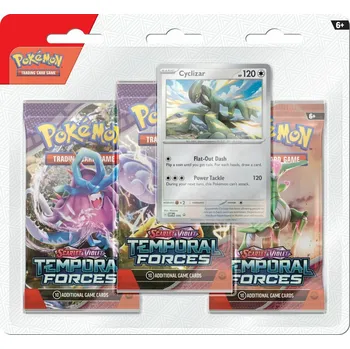 Sběratelská karetní hra Pokémon TCG: SV05 Temporal Forces - 3 Blister Booster