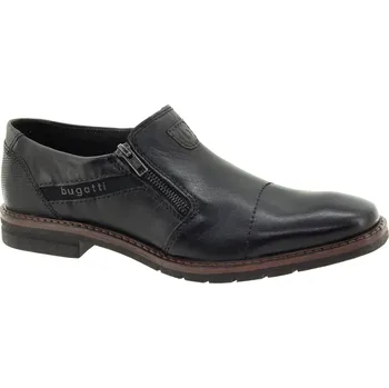 Pánské polobotky BUGATTI Pánské černé kožené polobotky 311-A9G62-4000-1000-247 Velikost 42