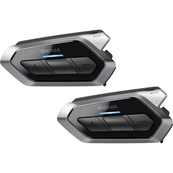 Interkom na motorku Bluetooth handsfree headset 50R (dosah 2 km), SENA (sada 2 jednotek)