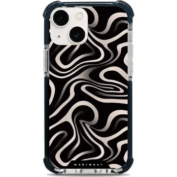 Pouzdro na mobilní telefon Odolný obal Mobiwear MagSafe Elite Bumper - Apple iPhone 13 Mini - DA63D Vlnky a linky (Odolný kryt, pouzdro, obal Mobiwear Elite Bumper na mobil Apple iPhone 13 Mini - DA63D Vlnky a linky, materiál Plast + TPU silikon + kov - zesílená ochrana telefonu,)