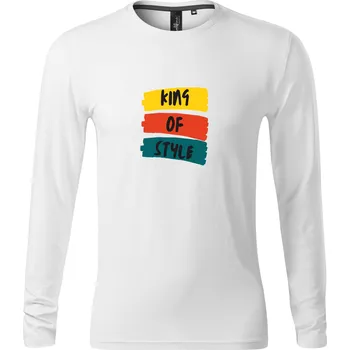 Pánské tričko Pánské tričko s dlouhým rukávem s potiskem King of Style