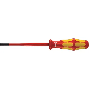Šroubovák 160 iSS VDE Plochý šroubovák izolovaný se sníženým průměrem čepele i s menšími průměry rukojetí, 0.8 x 4 x 100 mm [05020129001]