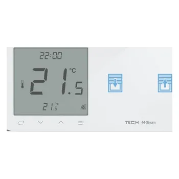 Sada domovního alarmu TECH STEROWNIKI Bezdrátový pokojový ovladač s přepínačem žaluzií bílý WZR-02P Tech Controls