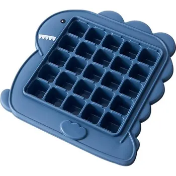 Tvořítko na led Forma na ledové kostky | tvořítko na led, na 25 kostek - Dinosauří modrá