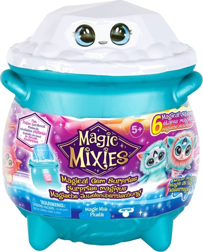 Magic Mixies ohnivý kouzelný kotlík s plyšovou hračkou Vodní magie