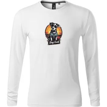 Dámské tričko Pánské tričko s dlouhým rukávem s potiskem Stay Cool