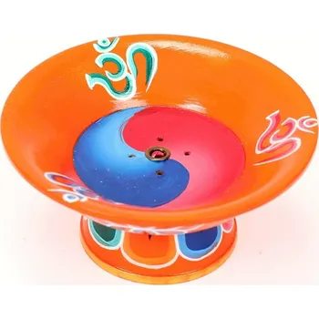 Vonná tyčinka Stojánek na vonné tyčinky oranžový cup OM, varianta B