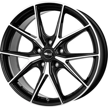 Alu kolo Alu disk Brock B40 9.5x19, 5x120, 64.1, ET40 Schwarz Glanz Voll-Poliert (SGVP)