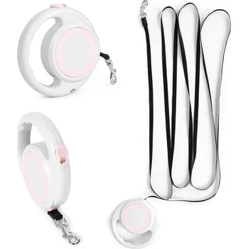 Vodítko pro psa Automatické vodítko pro psy a kočky - 4,2 m, bílé