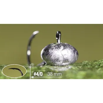 Rybářský háček Jigová hlavička REDBASS Sickle RUGBY #4/0 - 38 mm - #4/0 - 15 g, 5 ks