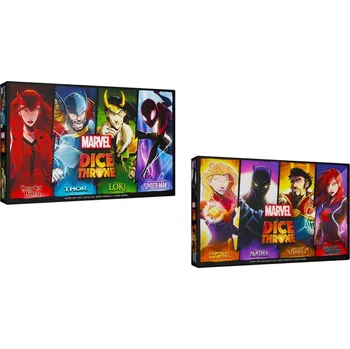Desková hra REXhry Marvel Dice Throne CZ - Zvýhodněný set, Sada 1 + Sada 2 + 8 promokaret
