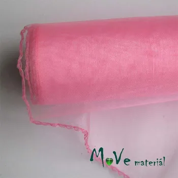 organza středně růžová š. 21 cm/ 1m