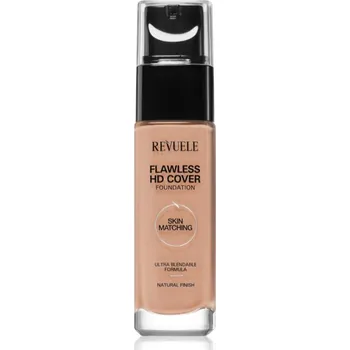 Přípravek na tvář Revuele Flawless HD Cover Foundation lehký make-up pro dokonalý vzhled odstín 02 Vanilla 33 ml